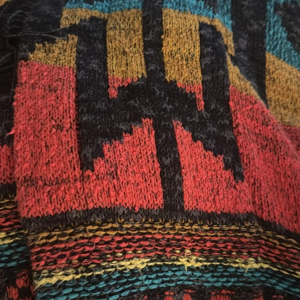 FREE PEOPLE Wild Wild West Cardigan Sweater Sz XS S M Knit Lolli
Coachella Aztec - Picture 16 of 16